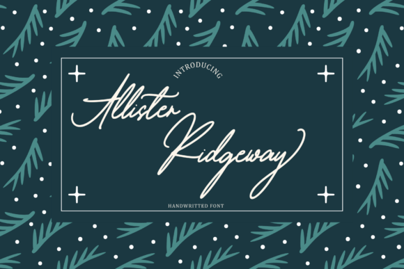Allister Ridgeway: The Sleek, Monoline Font for Modern Elegance