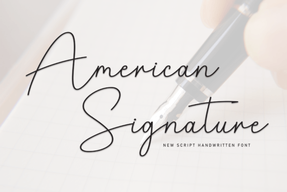 American Signature: Crafting Authenticity with a Handwritten Font