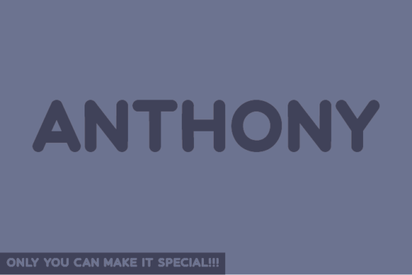 Anthony: The Authentic Handwritten Font for Creative Projects