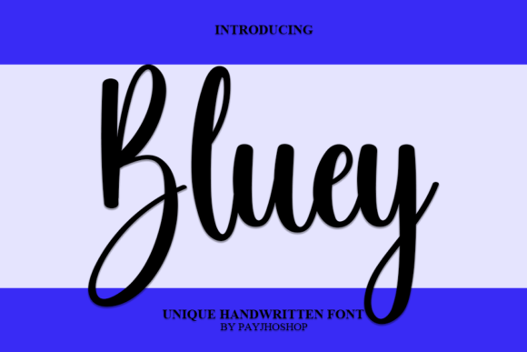 Bluey: A Creative Font for Modern Designers