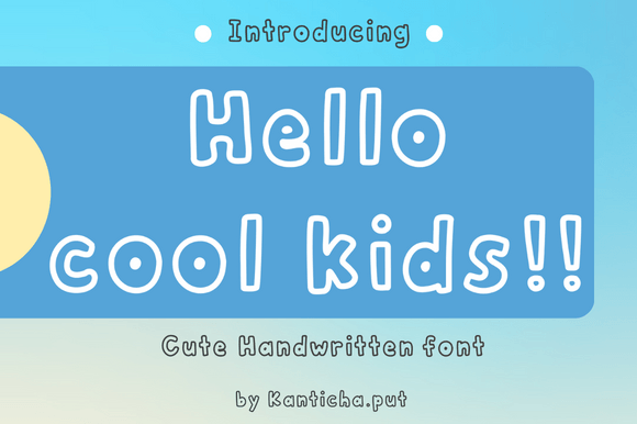 Brighten Your Designs with the Hello Cool Kids Handwritten Typeface