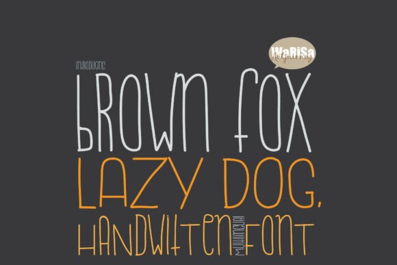 Brown Fox Lazy Dog: A Playful Handwriting Style for Modern Crafters