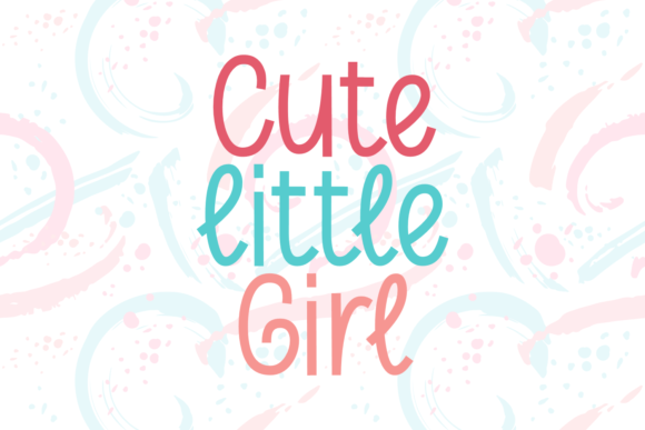 Cute Little Girl: A Font That Brings Handwritten Joy to Your Designs