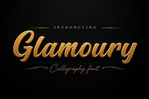 Glamoury: The Calligraphy Font for Luxurious Branding