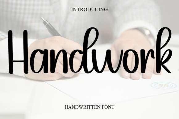 Handwork: The Sweet, Cursive Font for Elegant Branding