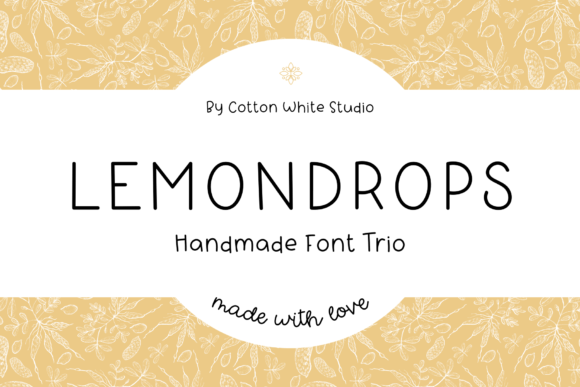 Lemondrops Trio: The Hand-Lettered Font Set for Charming Projects