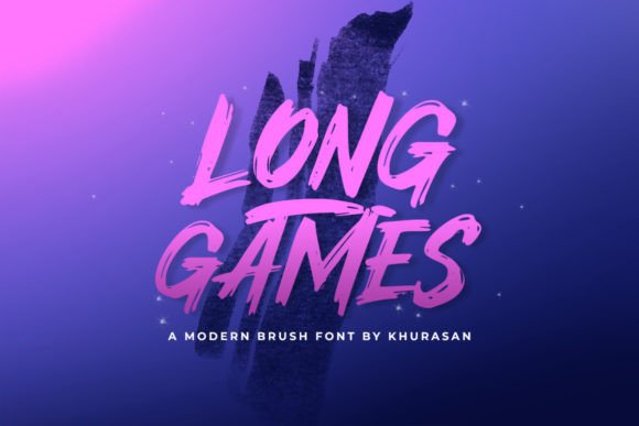 Long Games: The Modern Brush Font for Bold Designers