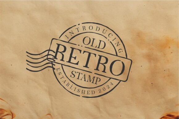 Old Retro Stamp: Adding Vintage Handwritten Charm