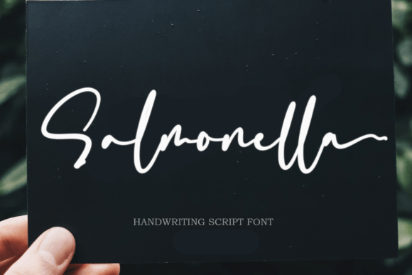 Salmonella: The Handwritten Font That Dances With Elegance