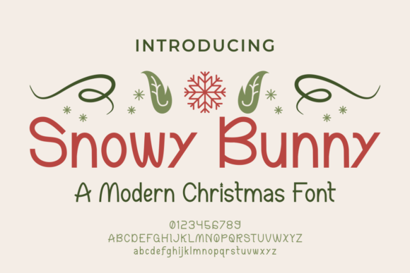 Snowy Bunny: A Festive Handwritten Font for Your Projects