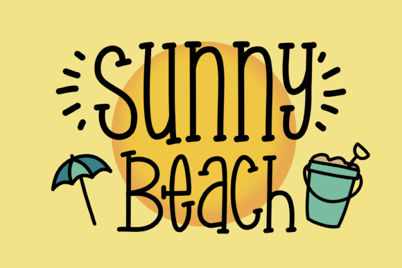 Sunny Beach: Your Go-To Creative Font for Summer Vibes