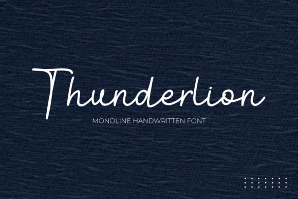 Thunderlion: The Monoline Font for Modern Elegance