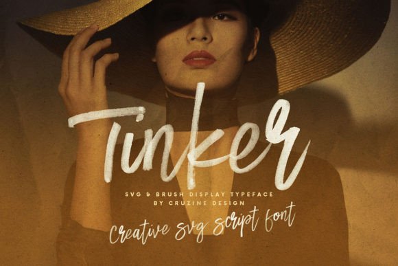 Tinker: A Bold Brush Font for Unforgettable Designs