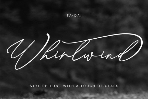 Whirlwind: The Handwriting Font with a Friendly, Flowing Style